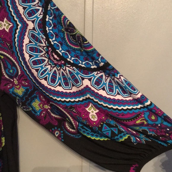 Plus size boho print top 22/24 - Picture 4 of 6